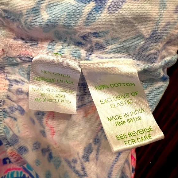 LILY PULITIZER Girls Dorita Seashell off the Shoulder Cotton Dress - Picture 7 of 7